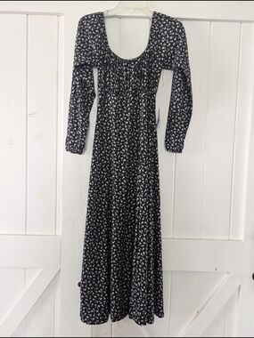 Velvet Torch Black Floral Maxi Dress